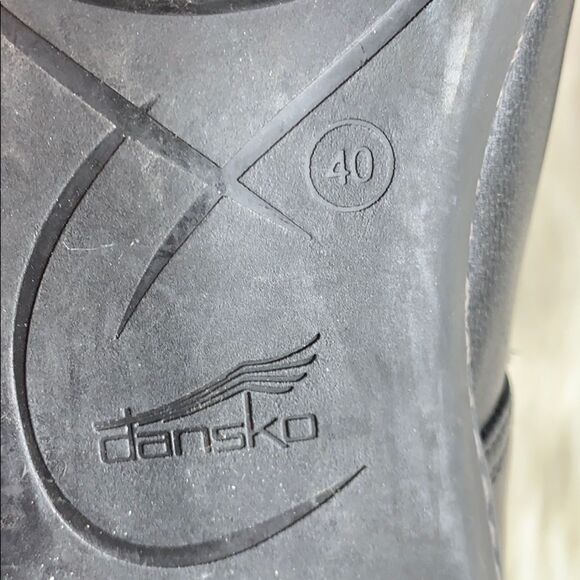 Dansko Black Leather Mary Janes Sz 40/9.5-10 - Picture 5 of 6